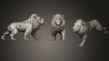 3D model Lion Statue (STL)